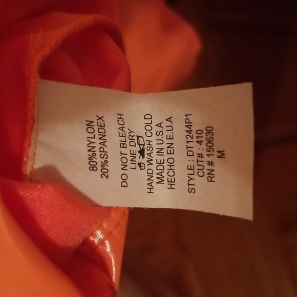 NWT Fashion Nova Neon Orange Mini Dress, Size M - Picture 6 of 6